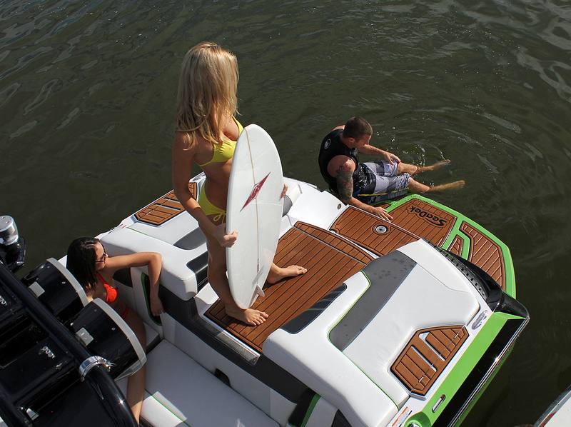 Nautique verde personas piso EVA teak verano lago